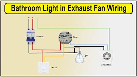 bathroom exhaust fan wiring